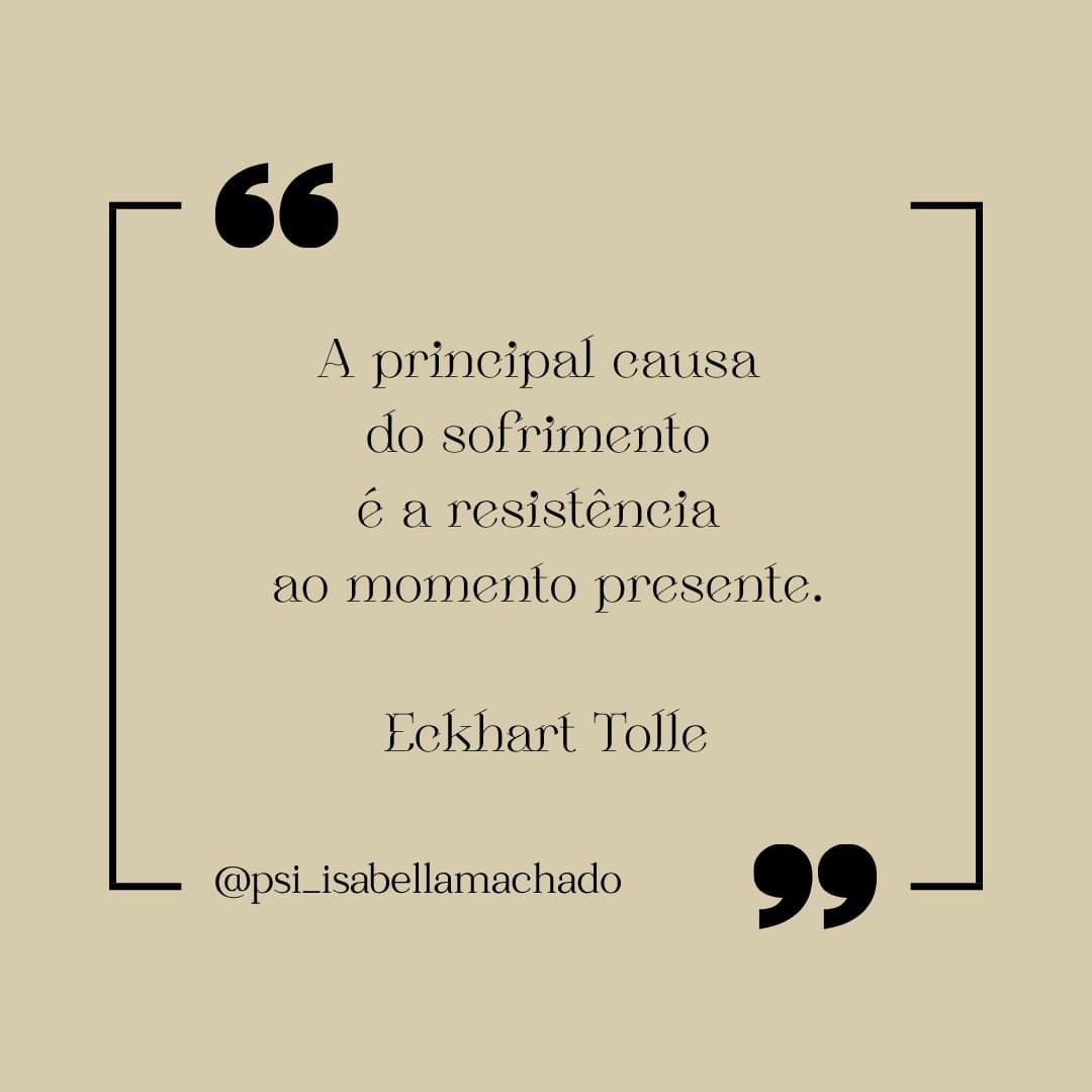 A resistência como causa maior do sofrimento